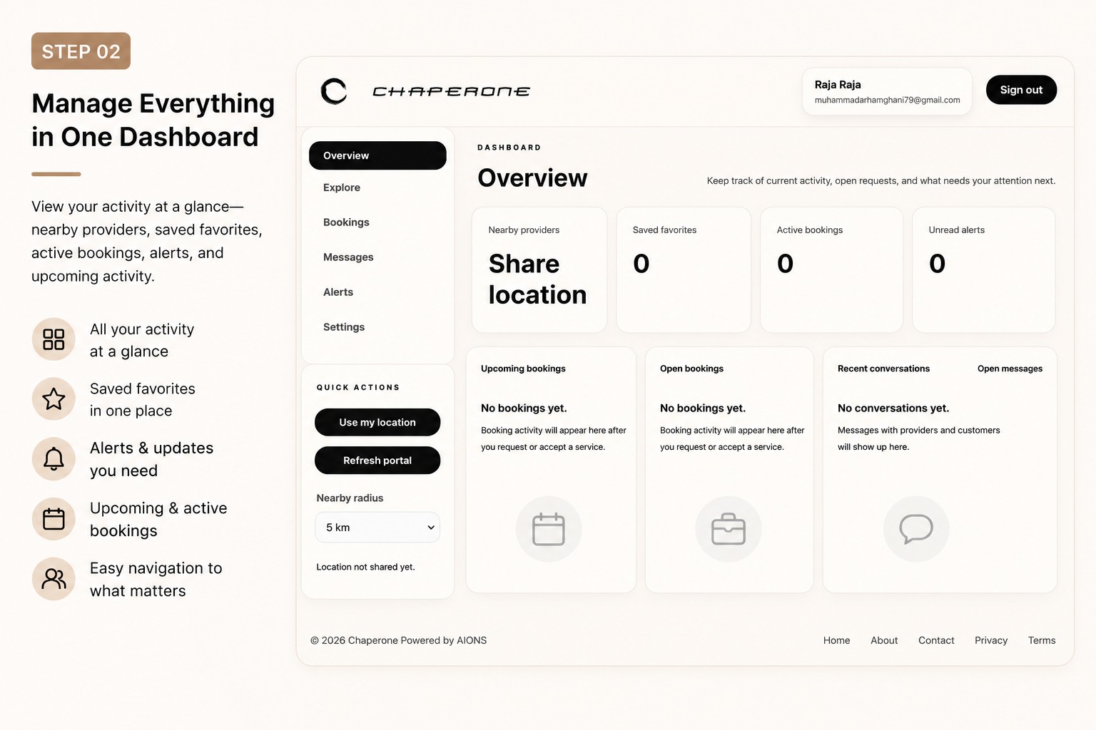 Step 2: Manage everything in one dashboard